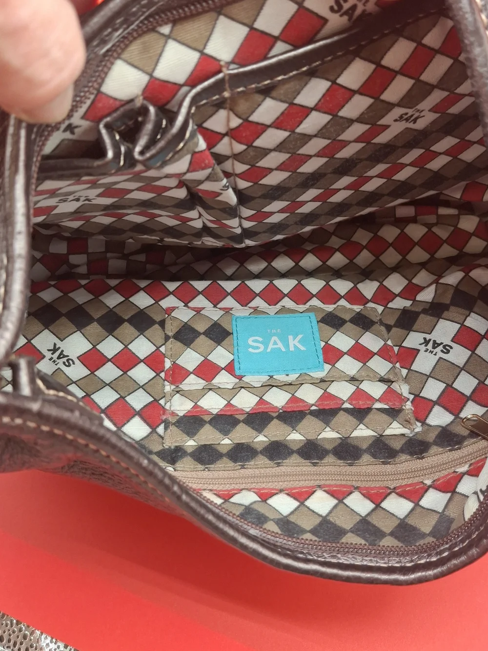 The Sak Metallic Brown Pebbled Leather Hobo
